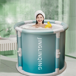 Foldable Bath Bucket for Adults, Children's Household Full-Body Bath Tub, Thick Soaking Bath Bucket, Adult Bath Bucket, Bathtub