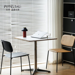 Nordic simple small apartment round table in antique style