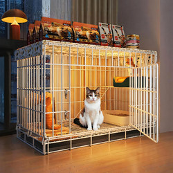 Cat Cage for Home Use, Indoor, Extra Large Free Space, Cat Villa, Double-Layer, Large, with Toilet, Cat Nest, Cat House