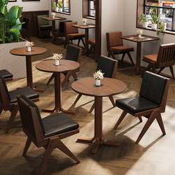 American Retro Tavern Tables and Chairs, Western Restaurant Dining Table and Chair Set, Music Dining Bar, Bar, Cafe Shop Tables and Chairs