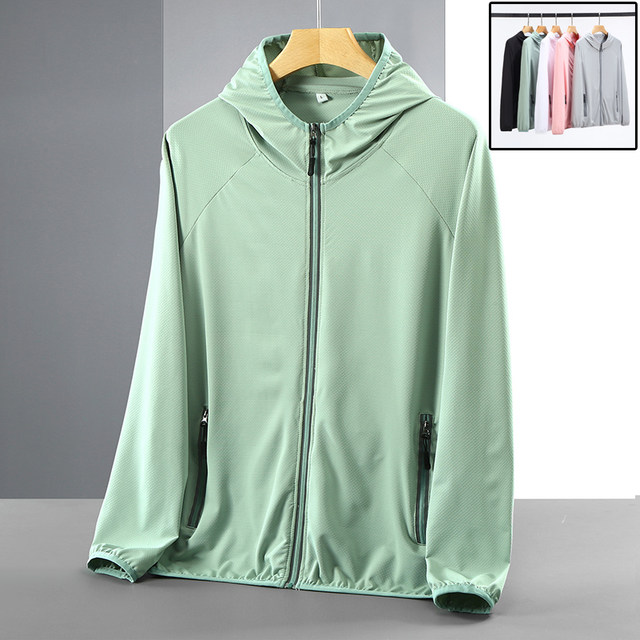 Sun Resistant Clothes Ultra-Thin Breathable Skin Clothing Stretch Ice Silk Sun Protection Clothing