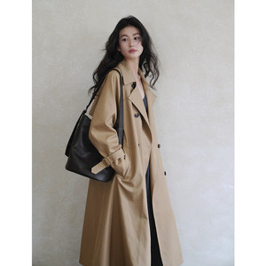 
Eryang Design [Late Autumn] Chinese style new Chinese style twill khaki high-end old money versatile wide coat