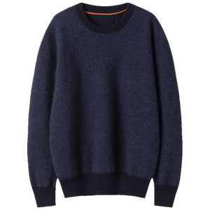 Wonderful charm ~ temperament men's round neck cashmere sweater thickened cashmere sweater knit sweater and lighten flowers