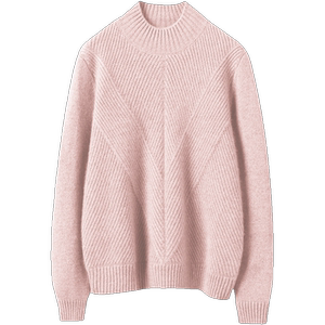 Innocent immortality ~ autumn and winter half -high -necked cashmere sweater female 100%pure cashmere sweater thick loose knitted bottoming shirt
