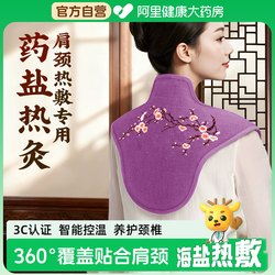 Shoulder and Neck Heating Pack, Cervical Spine Salt Bag, Electric Heating Shoulder and Neck Protector, Coarse Salt Moxibustion, Mugwort Therapy Bag, Magic Tool