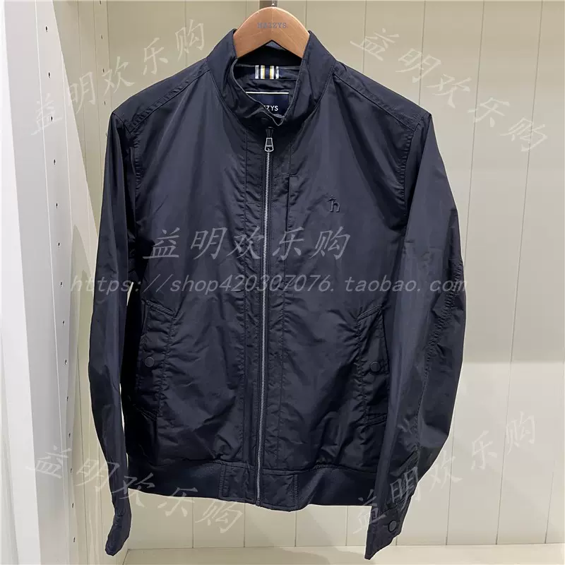HAZZYS哈吉斯国内代购22年秋款男休闲夹克外套ASVZU02CU13BK 2990-Taobao