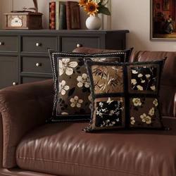 Retro-Style American Light Luxury Throw Pillows for Living Room Sofa, Vintage Cushions, American Light Luxury Cushions, Bay Window Pillows