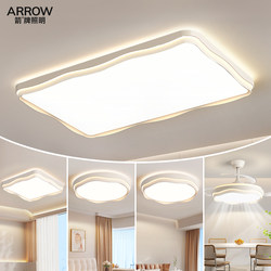 Arrow Brand Lighting Living Room Lamp Modern Simple Cream Style Eye-Protecting Bedroom Ceiling Lamp Main Lighting Whole House Package Set