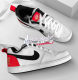 Nike COURT BOROUGH Chicago white and red women's sports and casual low-top sneakers DD8495-106