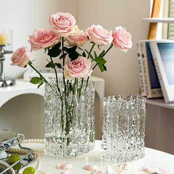 Zhouzhou simple glass living room decorations glacier flowers