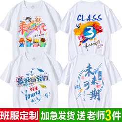 Class uniform custom t-shirt primary school students short-sleeved sports shirt