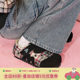 Masuism 2025 new Velcro Puff Shoes for Women's Summer Flat Shoes versatile original niche casual shoes
