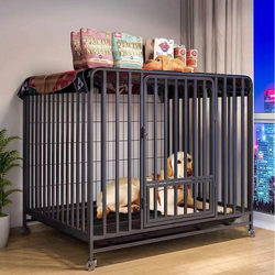 Dog Cage for Large Dogs, Medium-Sized Dogs, Home Use with Separate Toilet, Indoor Labrador Golden Retriever Pet Dog Fence