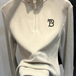 Half-High Collar Thermal Autumn and Winter Base Layer Shirt for Women 2025 New Autumn Double Zipper Cardigan Jacket Slim Fit Sweatshirt for Layering