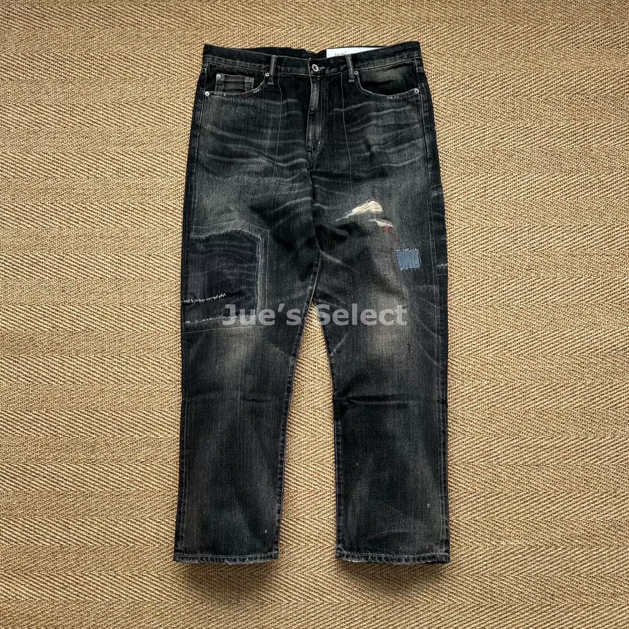 国仓现货NEIGHBORHOOD SAVAGE DENIM DP BASIC牛王补丁牛仔裤23AW-Taobao