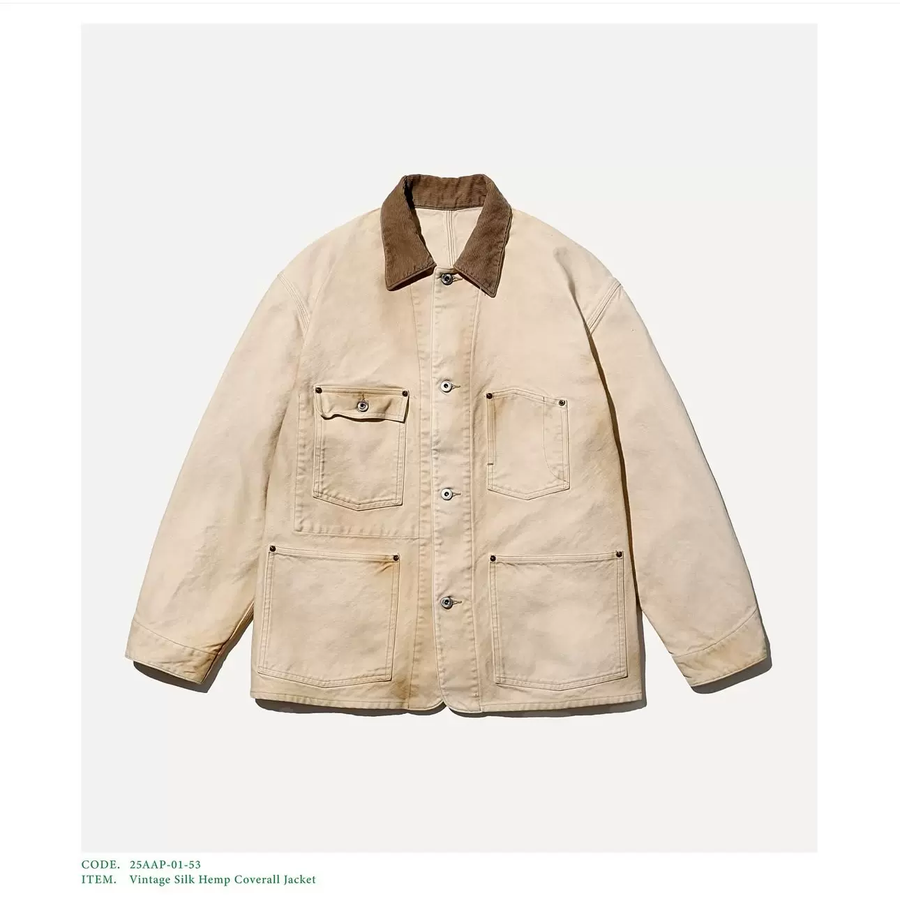 ジャケット・アウター 25aw A.PRESSE WW2 US Army Utility Jacket BIOTOP(ビオトープ) / 【A.PRESSE】 Vintage WW2 US Army
