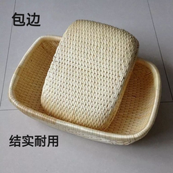  Rectangular Wicker Bamboo Rattan Storage Basket for Fresh Produce, Steamed Buns, Melon Seeds, Cakes, Chestnuts, Basket, Tray, Dustpan