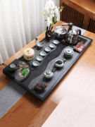 Bộ trà hoàn toàn tự động cho phòng khách gia đình Khay trà bằng đá Bàn trà đá Wujin Bộ hoàn chỉnh ánh sáng sang trọng Trà Kung Fu biển tất cả trong một