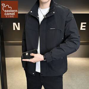 
Oriental Camel Men's Stand Collar Jacket Spring and Autumn New Workwear Jacket Casual Trendy Brand High-Quality Spring Top