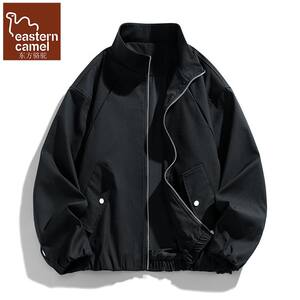 
Oriental Camel Men's Stand Collar Motorcycle Jacket Men's Spring American Chic Jacket Jacket Design Top