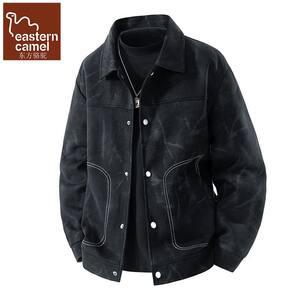 
Oriental Camel Jacket Men's Spring and Autumn New American Trendy Fashion Loose Casual Autumn Jacket Tops for Men