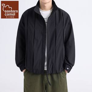 
Oriental Camel Spring and Autumn American Coach Zipper Flight Jacket Men's Loose Waterproof Jacket Men's Heavy Stand Collar