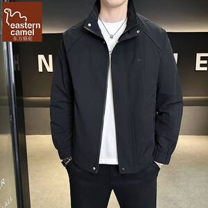 
Oriental Camel Men's Jacket Stand Collar Casual Spring and Autumn Fashion Trendy Versatile Men's Work Clothes Top Jacket