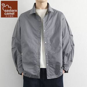 
Oriental Camel Spring Casual Men's Reversible Work Jacket Lapel Waterproof Windproof Multi-Pocket Jacket Loose