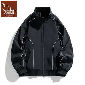 
Oriental Camel Fashion Stand Collar Zipper Jacket Men's Loose Trendy Handsome Spring Casual Sports Windproof Jacket