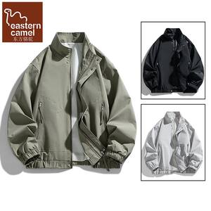 
Oriental Camel Genuine American Stand Collar Flight Jacket Men's Spring and Autumn Trendy Brand Loose Casual Versatile Work Jacket Men