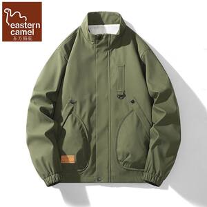 
Oriental Camel Spring and Autumn Stand Collar Workwear Large Pocket Jacket Men's High Street Versatile Casual Waterproof Jacket Jacket