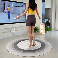 Round Yoga Mat Rubber Fitness Mat Home 2025 New Silent Non-Slip Sports Soundproof Skipping Rope Shock-Absorbing Floor Mat