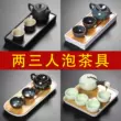 bộ ấm trà hoa sen Một bộ hoàn chỉnh của bộ trà nhỏ kung fu dành cho gia đình đơn giản, hiện đại, phong cách Nhật Bản, phòng khách sạn, tách trà ký túc xá bộ ấm chén tử sa bát tràng ấm samovar Ấm trà - Bộ ấm trà