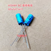 63V1UF Mới nhập khẩu ban đầu áo choàng màu xanh Vishay BC sốt khuếch đại âm thanh tụ điện 5x11