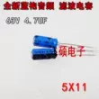 63V2.2UF4.7U6.8UF0.22UF0.47U nhập khẩu VISHAYBC sốt khuếch đại tụ điện âm thanh 5X11