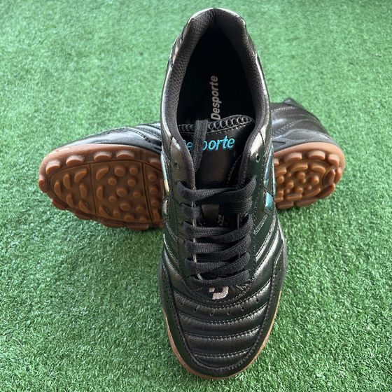 
Authentic DESPORTE TECHNOLOGY TF STAND STARK Campinas Kangaroo Leather Black Football Shoes DS-1440