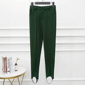 Coola Simple temperament, pure color high -waisted straight tube pencil pants, comfortable new suit casual pants 5089
