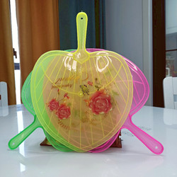 10-Pack Plastic Fans for Summer Outdoor Use, Daily Use, Children's Hand Fans, Plastic Fans for Mosquito Repellent, Round Fans