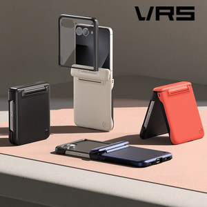 
South Korea VRS suitable for Samsung zflip7 mobile phone case wireless magnetic all-inclusive hinge flip7 protective case contrasting color