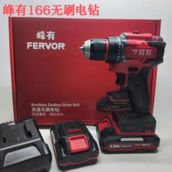 Fengyou Electric Drill 166 Brushless Pure Copper Rechargeable Lithium Electric Drill Industrial Grade 66 Nm High Torque Electric Screwdriver Accessories