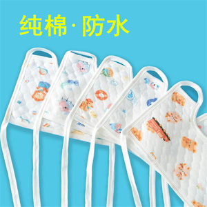 
Baby saliva towel pure cotton waterproof newborn baby strap bib spring and autumn anti-spray bib strap saliva bag