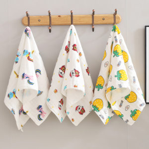 
Children's bath towel pure cotton six-layer gauze baby small blanket soft rectangular baby pillow towel face towel enlarged
