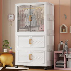Baby Wardrobe Special-Purpose Infant Storage Cabinet Bedroom Children's Clothing Small Wardrobe Plastic Clothes Home Simple Storage