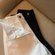 Black and white large size fat mm suit shorts for women 2025 summer thin high waist slim A-line tight stretch pants
