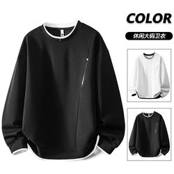 2026 Spring and Autumn New Men's Fashion Brand Ins Style Round Neck Long Sleeve Sweatshirt Loose Casual Design Pullover Top
