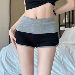 American-Style Sweet and Spicy Color-Block Low-Waist Sports Shorts for Women, Summer 2026, Suitable for Outdoor Wear, Home Casual, Hip-Hugging Three-Quarter Length Hot Pants