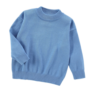 
Medium and large children's sweaters boys and girls large size pure cotton scoop neck spring clothing 2026 children's thin bottoming sweater knitted trend