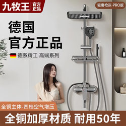 Thickened All-Copper Shower Set for Home Use, Thermostatic Pressurized Bathroom Showerhead, Bathroom Shower Fixture
