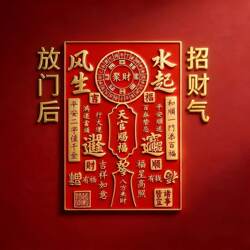 2026 Wealth-Attracting Door Sticker: Bring Wealth from All Directions, Decorative Sticker for Doors, Wealth-Attracting Ornament for Shops and Businesses