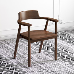 Nordic style solid wood Hiroshima chair pure oak